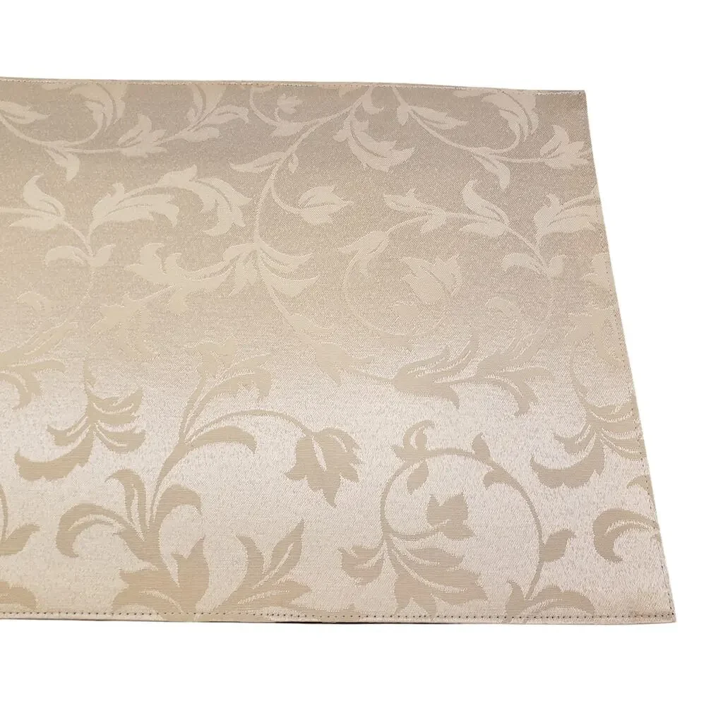 Kemp & Beatley Splendor Fabric Placemats Holiday Floral Design Reversible 6 Pack